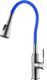 Смеситель для кухни Lemark Expert LM5082S-Blue с гибким поворотным изливом хром/синий Смеситель для кухни Lemark Expert LM5082S-Blue с гибким поворотным изливом хром/синий