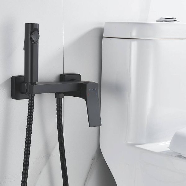 Гигиенический душ со смесителем Shevanik S4005H-1 чёрный