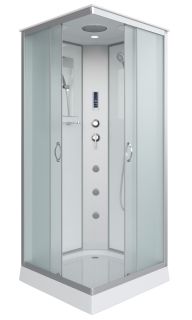 Душевая кабина Niagara NG-1101-14F 90x90см серебро/матовое