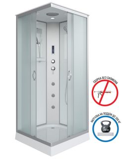 Душевая кабина Niagara NG-1101-14F 90x90см серебро/матовое