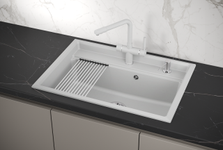 Мойка кухонная Granula Kitchen Space 7301, АРКТИК Мойка кухонная Granula Kitchen Space 7301, АРКТИК