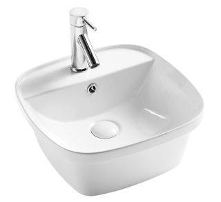 Раковина накладная D&K Quadro DT1510916 43см белый Раковина накладная D&K Quadro DT1510916 43см белый