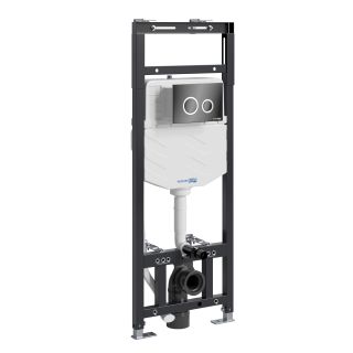 Система инсталляции для унитазов WasserKRAFT Alme 15TLT.010.ME.PB01 с кнопкой смыва