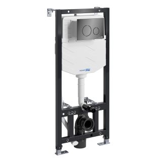 Система инсталляции для унитазов WasserKRAFT Aller 10TLT.010.ME.PB02 с кнопкой смыва