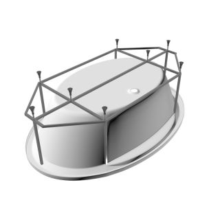 Каркас для ванны Vayer Boomerang 194x100 Гл000013208 Серый Каркас для ванны Vayer Boomerang 194x100 Гл000013208 Серый