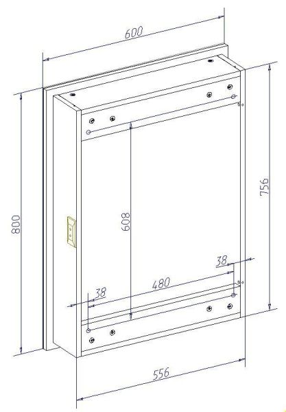 Зеркало-шкаф с подсветкой Art&Max Techno правый 60см белый AM-Tec-600-800-1D-R-DS-F Зеркало-шкаф с подсветкой Art&Max Techno правый 60см белый AM-Tec-600-800-1D-R-DS-F