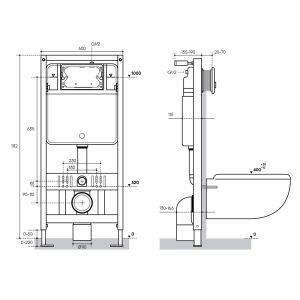 Система инсталляции для унитазов Aqueduto Tecnica TEC01