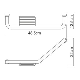 Поручень для ванны WasserKRAFT K-1077L хром