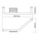 Поручень для ванны WasserKRAFT K-1077L хром