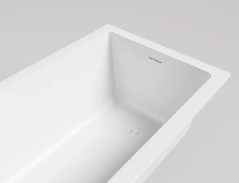 Ванна из искусственного камня Salini Cascata Kit S-Sense 104313GRH 170x75см RAL снаружи