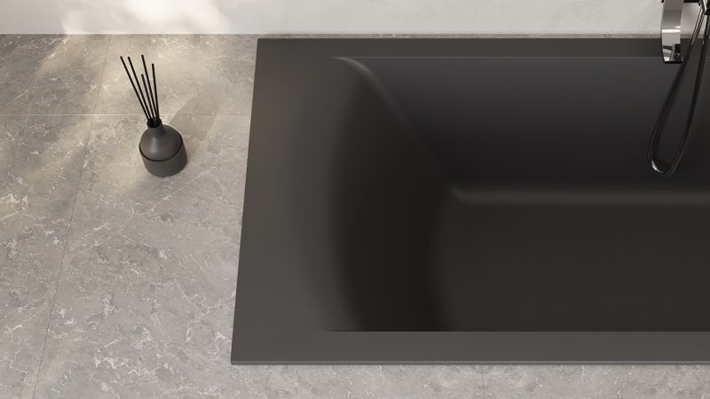 Ванна из искусственного камня Salini Cascata Kit S-Sense 104313GRF 170x75см RAL полностью