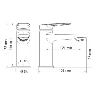 WasserKRAFT Wiese 8403 Смеситель для умывальника WasserKRAFT Wiese 8403 Смеситель для умывальника