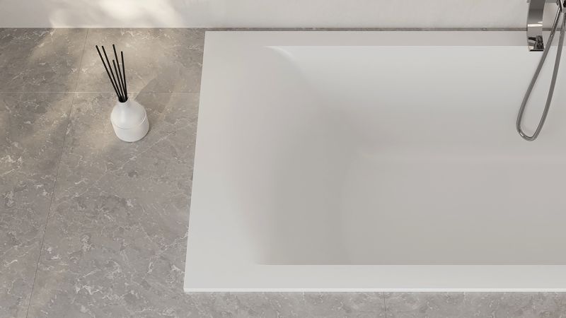 Ванна из искусственного камня Salini Cascata Kit S-Stone 104323MRH 170x75см RAL снаружи