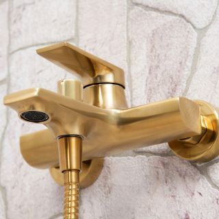 Смеситель для ванны WasserKRAFT Aisch 5501 тёмное золото матовое