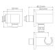 Шланговое подключение WasserKRAFT Glan A185 чёрный