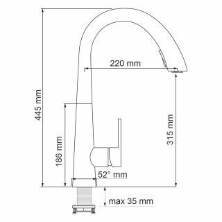 Смеситель для кухни WasserKRAFT A8617 никель