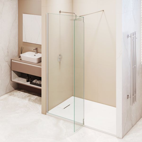 Душевая перегородка RGW WA-051 WA-010 + Z-071 351005193-11 90 см профиль хром стекло прозрачное