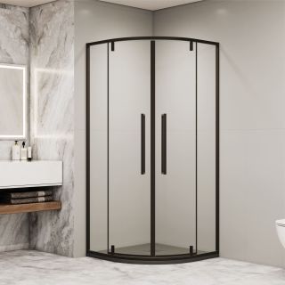 Душевой уголок RGW SV-53B 06325300-14 100x100 см профиль чёрный стекло прозрачное