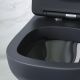 Унитаз подвесной Am.Pm X-Joy FlashClean с сиденьем микролифт чёрный матовый C85A1700MBSC