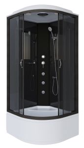 Душевая кабина Niagara NG-6508-14G с гидромассажем 90x90см чёрный/тонированное