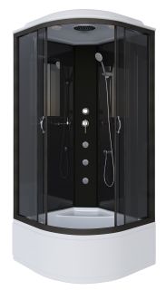 Душевая кабина Niagara NG-6508-14G с гидромассажем 90x90см чёрный/тонированное