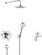Душевой комплект Kludi Pure&Easy 7в1 376300565 хром