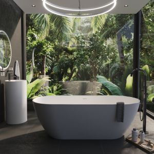 Ванна из искусственного камня WHITECROSS Tawna 0218.180080.200 180x80 см белый матовый