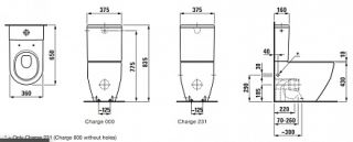 Чаша унитаз-компакт Laufen Pro 8.2595.2.000.231.1 напольный