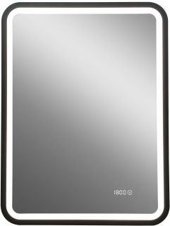 Зеркало с подсветкой и часами Art&Max Genova 60x80см чёрный AM-Gen-600-800-S-F-Т Зеркало с подсветкой и часами Art&Max Genova 60x80см чёрный AM-Gen-600-800-S-F-Т