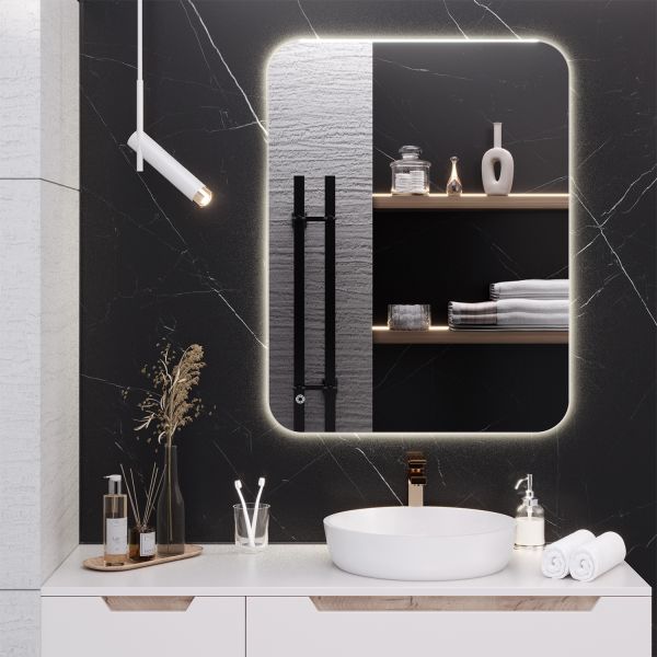 Зеркало Aqua de Marco Milan 70х90 с LED-подсветкой