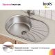 Кухонная мойка IDDIS Suno SUN77SDi77S с сифоном 77см сталь Кухонная мойка IDDIS Suno SUN77SDi77S с сифоном 77см сталь