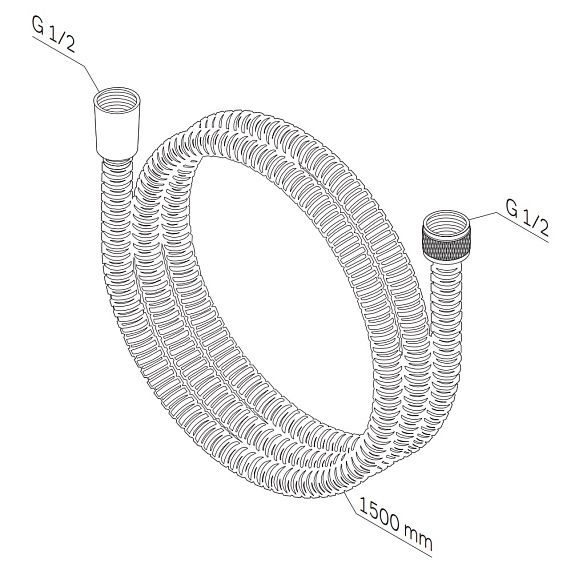 Шланг для душа 150 AM.PM F0415C00 хром