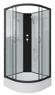 Душевая кабина Niagara NG-6702-14BK 100x100см чёрный/прозрачное