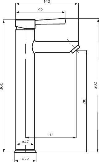 Смеситель для раковины Dorff Logic SS D3002102SS