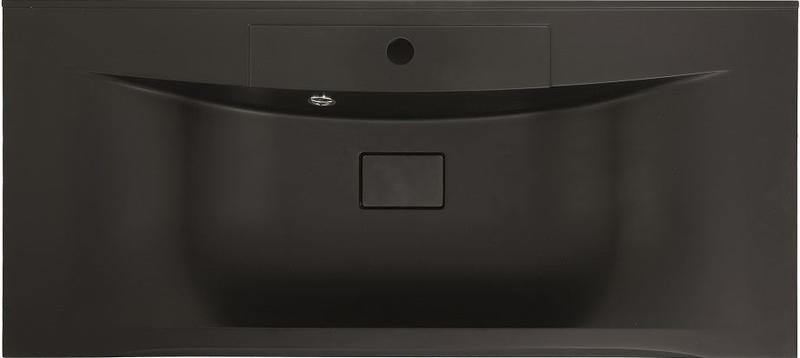 Раковина из искусственного мрамора Art&Max 100см чёрный матовый AM-LAV-1000-MR-FP-Nero