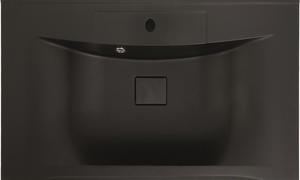 Раковина из искусственного мрамора Art&Max 75см чёрный матовый AM-LAV-750-MR-FP-Nero