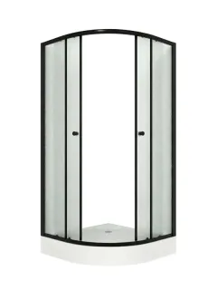 Душевой уголок Niagara Eco NG-003-14MT 80x80 см профиль чёрный стекло матовое