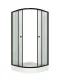 Душевой уголок Niagara Eco NG-003-14MT 80x80 см профиль чёрный стекло матовое