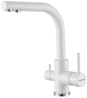 Смеситель для кухни Paulmark Essen Es213011-431TW белый матовый Смеситель для кухни Paulmark Essen Es213011-431TW белый матовый