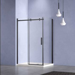 Душевой уголок Vincea Como-N VSR-4CN1012CLB, 1200*1000, черный, стекло прозрачное