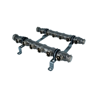 Коллекторная группа, ELSEN, 1, 6 контуров, размер отвода-3/4, PN, бар-6, T°C -от 0 до +90, EMi01.06, без вентилей и расходомеров, нержавеющая сталь