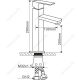Смеситель для раковины Melana MELANA-F6110 сатина