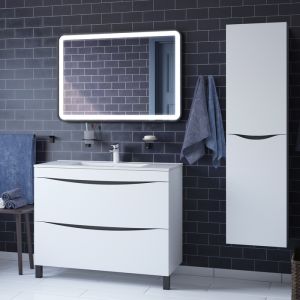 Тумба с раковиной IDDIS Cloud 100см белый CLO10WFi95