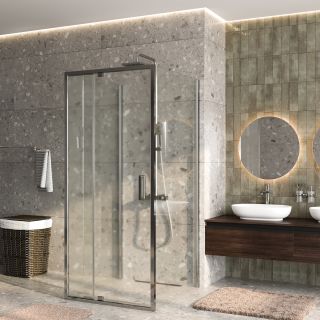 Душевой уголок WasserKRAFT Berkel 48P43 90x90 см профиль хром стекло прозрачное