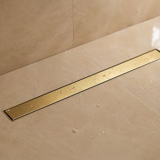Душевой лоток под плитку WasserKRAFT Niers 30D90BG 90 см золото матовое