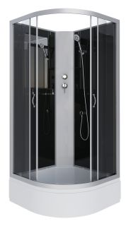 Душевая кабина Niagara NG-3501-14BK 90x90см серебро/тонированное