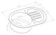 Мойка кухонная Zorg Inox Glass GL-7851-OV-WHITE-BRONZE