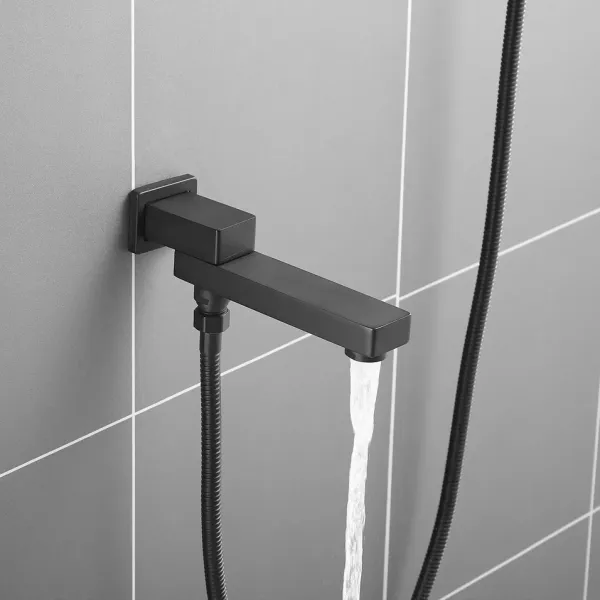 Душевая система Rose R2835H чёрный матовый