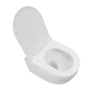 Унитаз подвесной Azario Ines AZ-W03-SW безободковый торнадо чёрный матовый