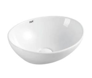 Раковина накладная D&K Matrix DT1390716 41см белый